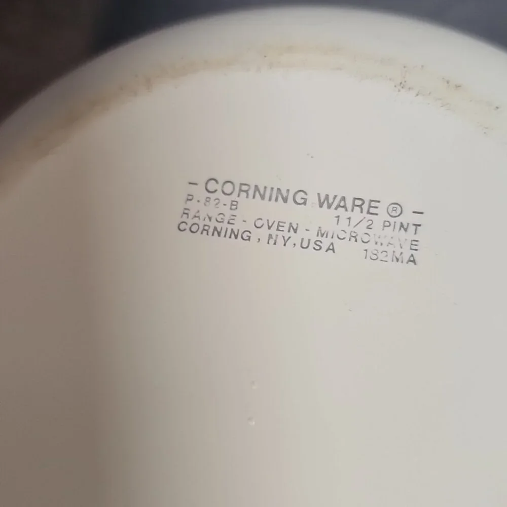 Vtg CORNINGWARE Wildflower P-82-B 1.5P SAUCE PAN & P-81-B 1P Sauce-skillet/1-Lid
